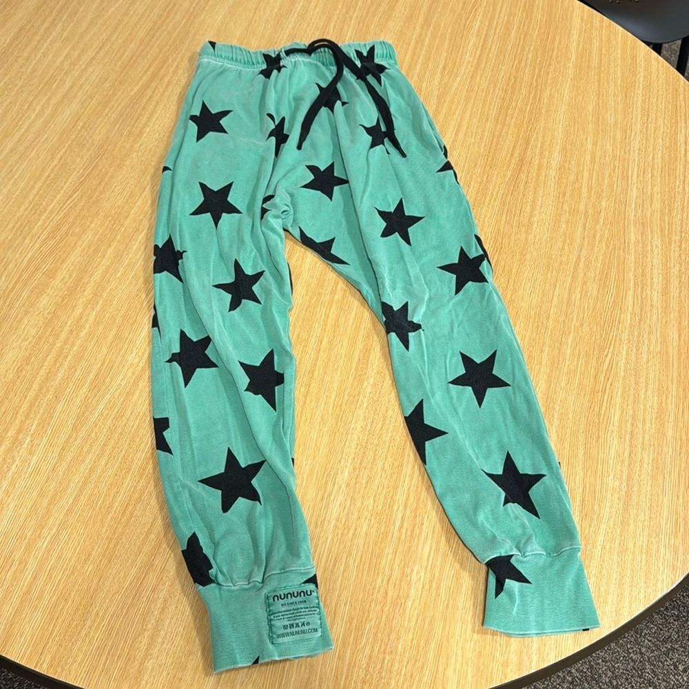 Nununu light baggy pants, size 10/11. Gentle used condition.